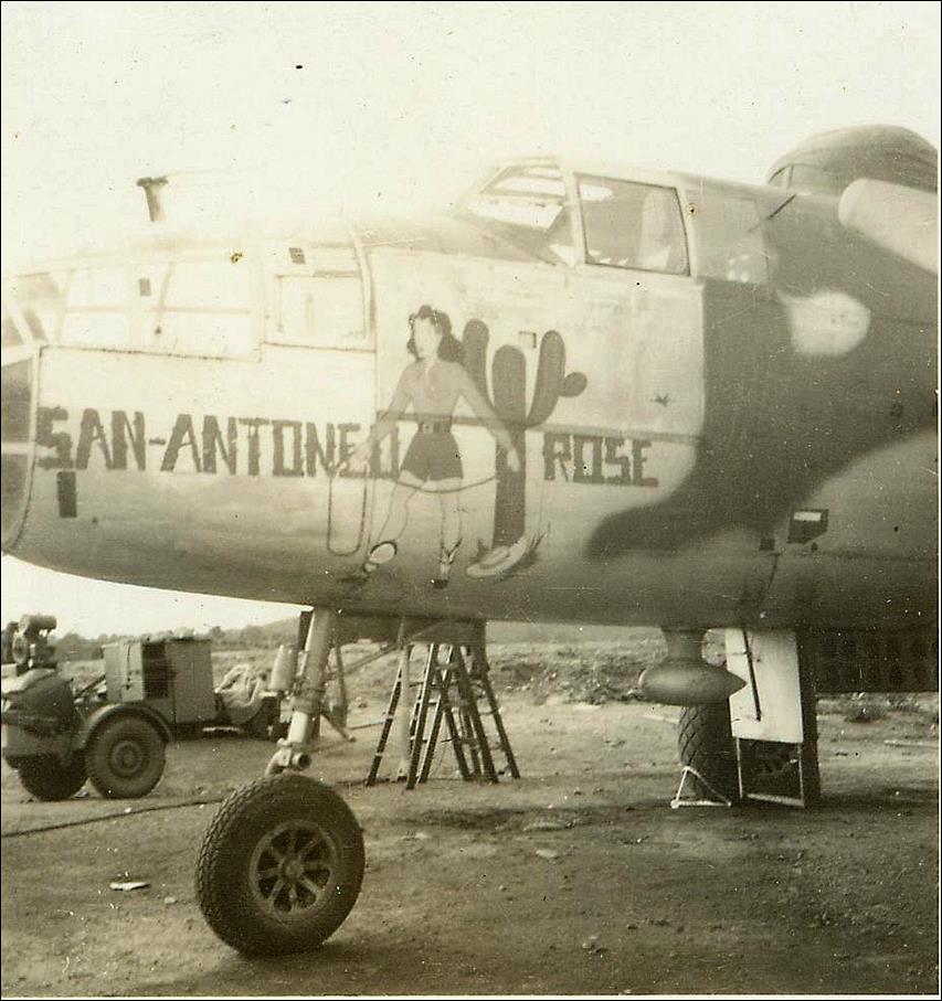 486th_b25_nose_san_antonio_rose2